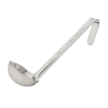 Winco LDI-10SH 1 oz One-Piece Stainless Steel LDI Series Serving Ladle w/ 6" Long Handle