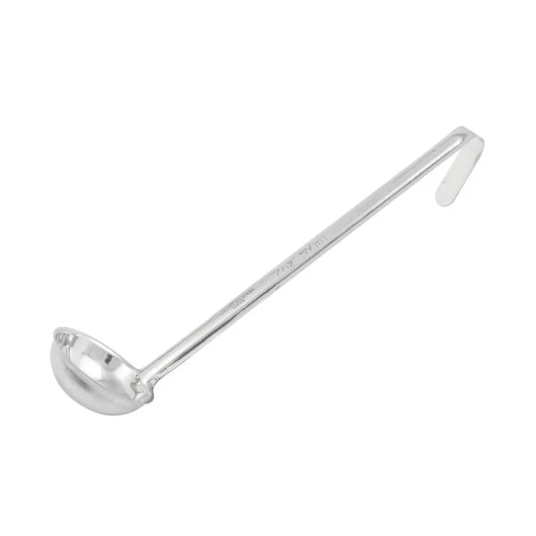 Winco LDI-2 One-Piece Stainless Steel 2 oz LDI Series Serving Ladle w/ 10 1/4" Long Handle