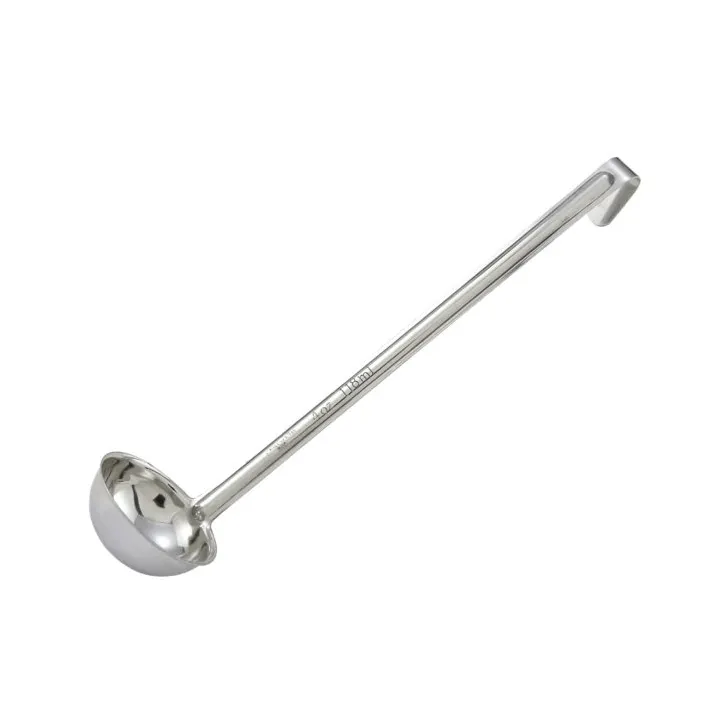 Winco LDI-4 Stainless Steel1 Piece 4 oz. Serving Ladle w/ 12-1/4" Handle