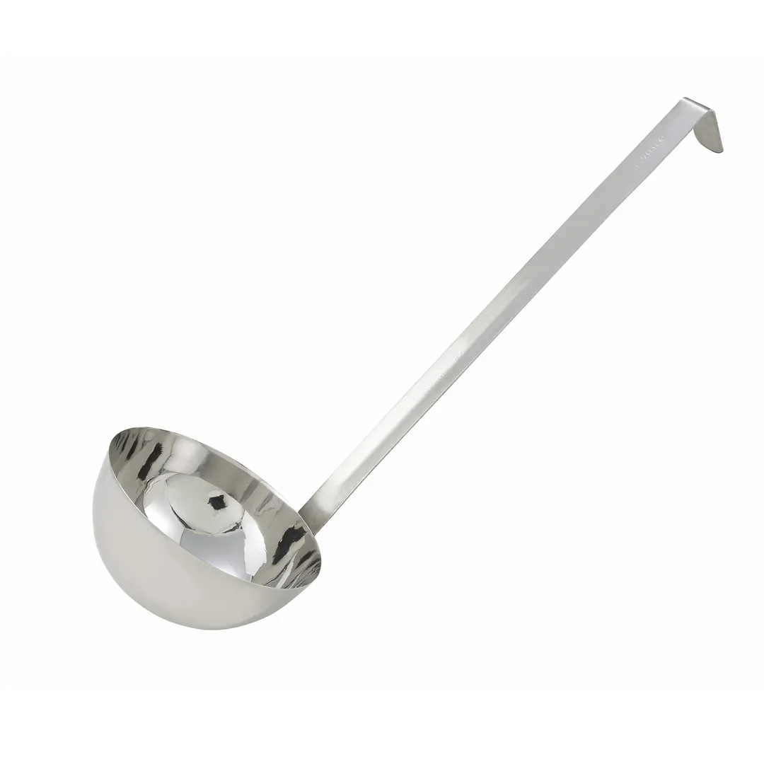 Winco LDT-32 Two-Piece 32 oz Stainless Steel Serving Ladle w/ 16" Handle