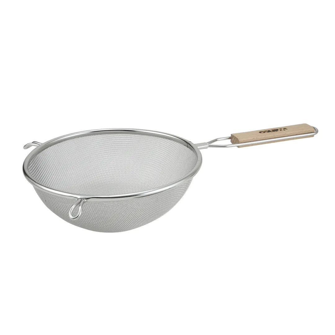 Winco MS3A-8S 8" Stainless Steel Fine Single Mesh Strainer, Round