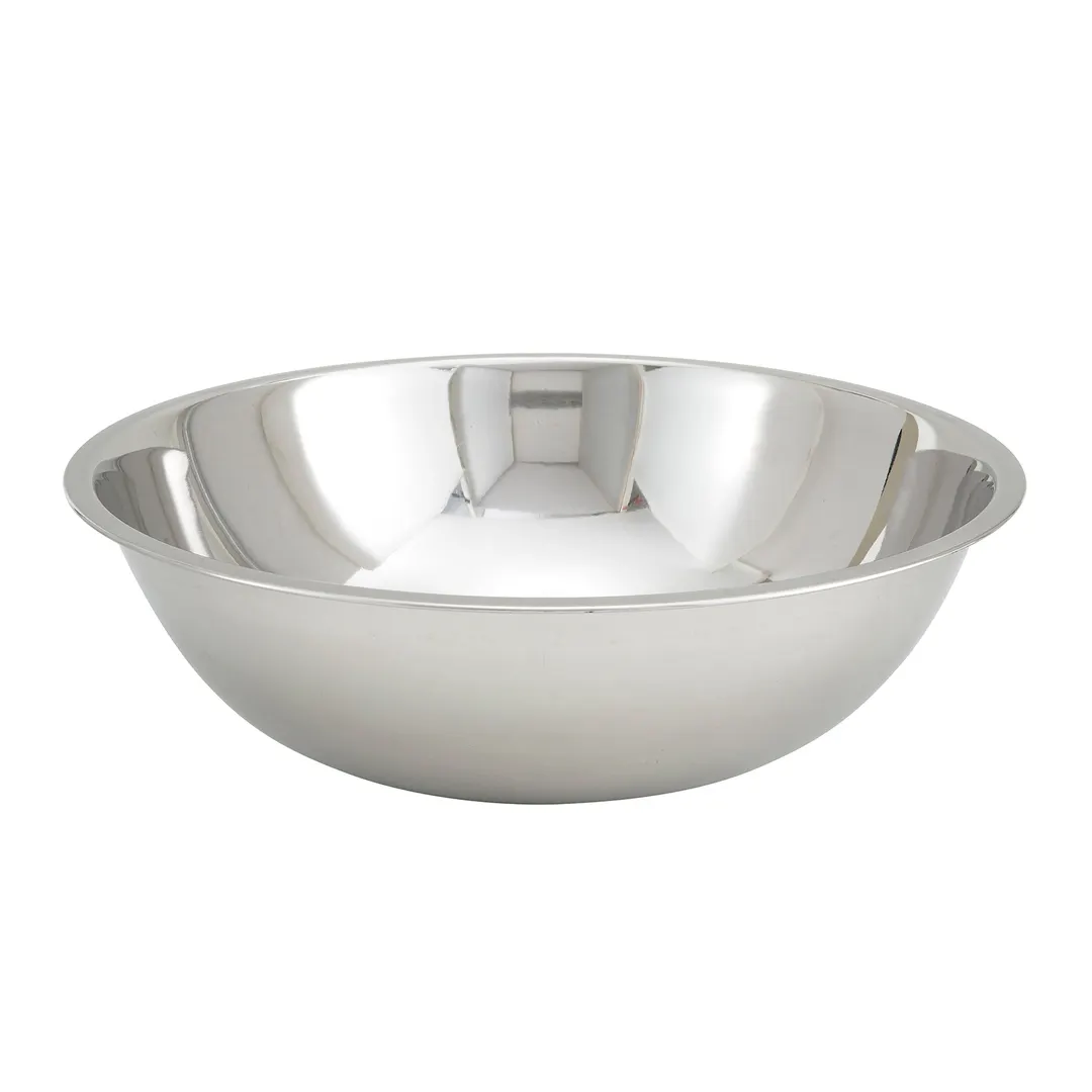 Winco MXB-1600Q 16 Qt. Standard Weight Economy Mixing Bowl - Stainless Steel