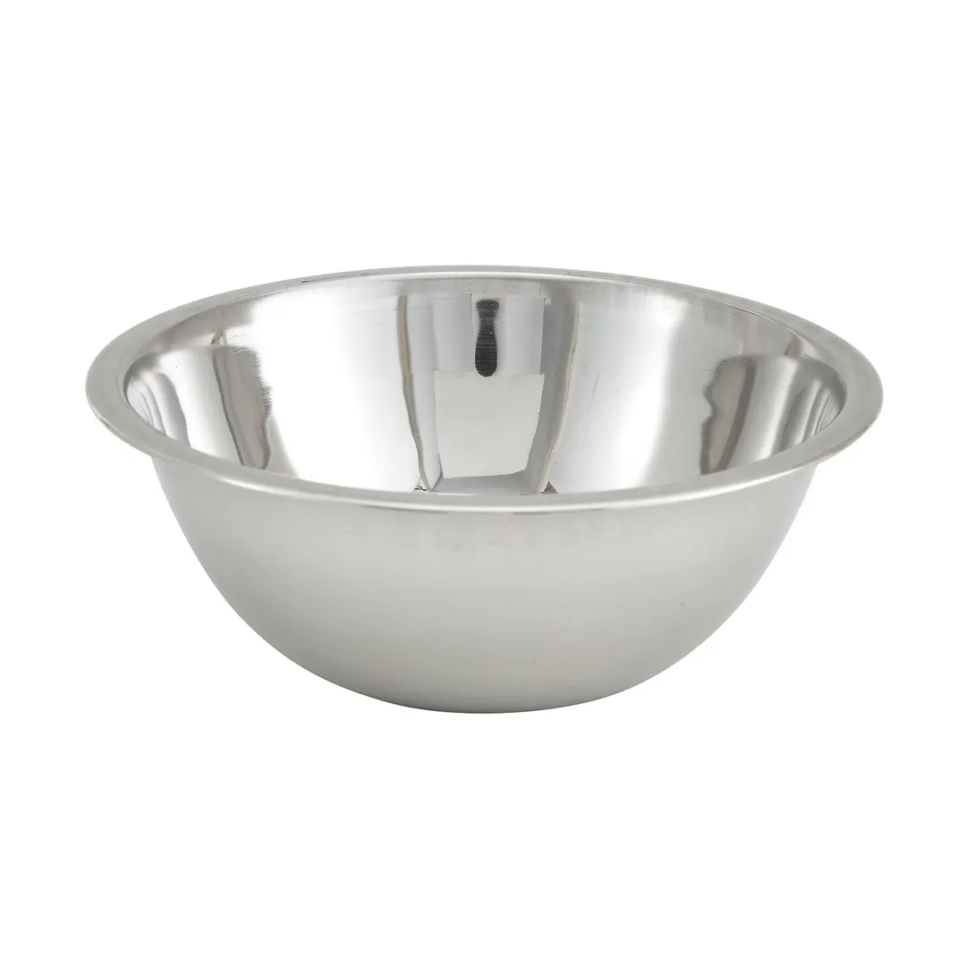 Winco MXB-400Q 4 Qt. Standard Weight Economy Mixing Bowl - Stainless Steel