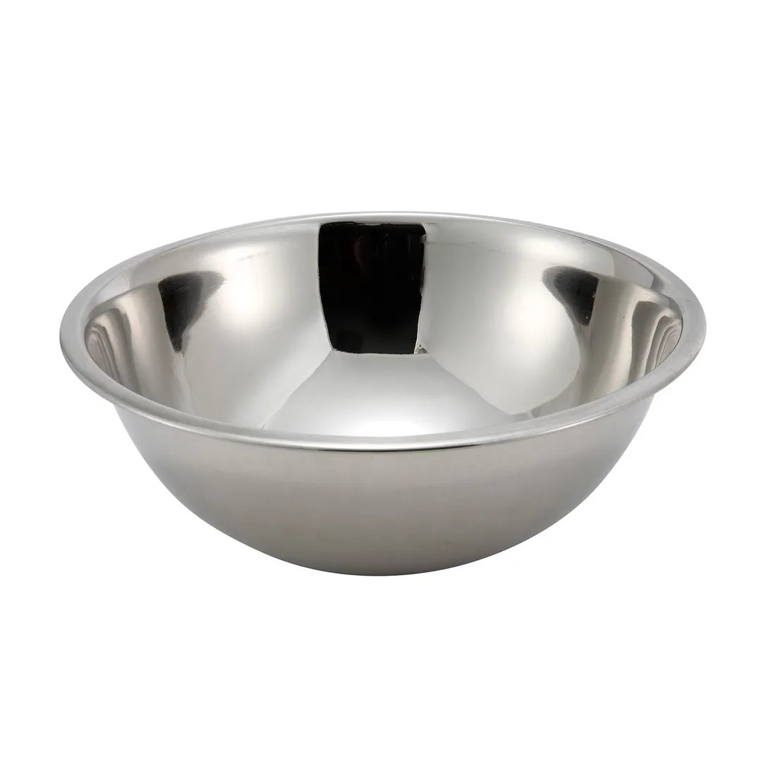 Winco MXB-500Q 5 Qt. Standard Weight Economy Mixing Bowl - Stainless Steel