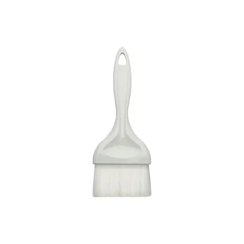 Winco NB-30 3" Nylon Bristle Pastry Brush, Plastic Handle - White / Flat