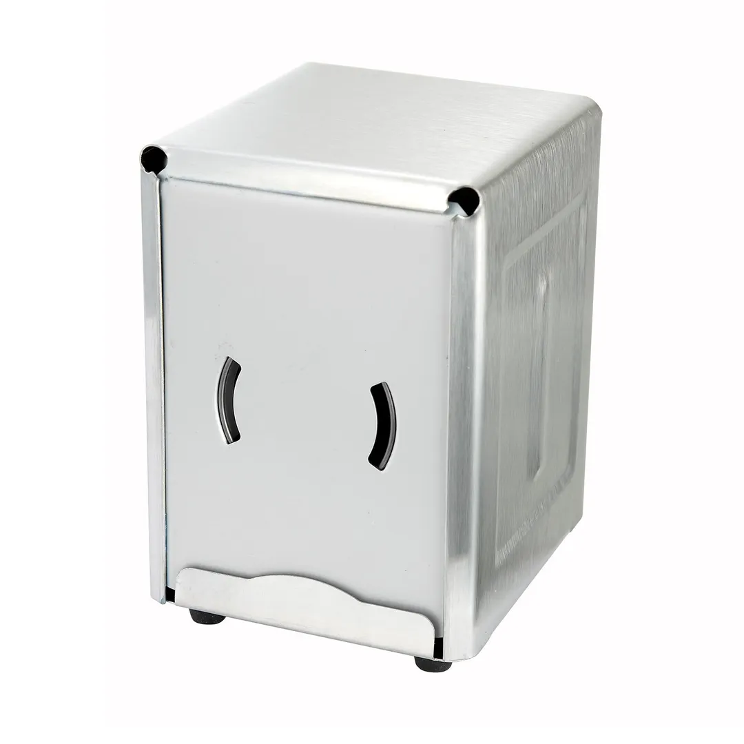 Winco NH-5 Countertop Half-Size Napkin Dispenser - Stainless Steel 