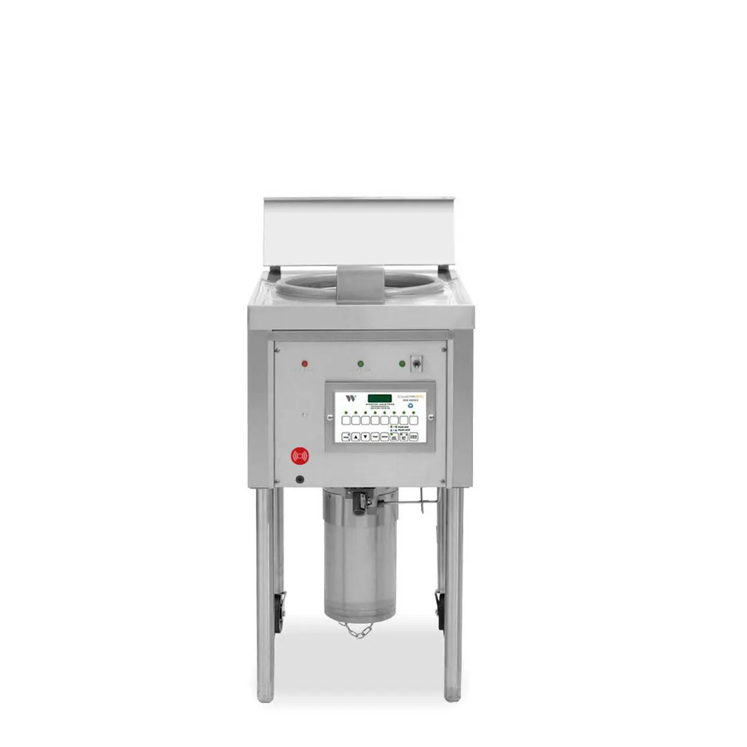 Winston OF49C 20" Floor Model Electric Full Pot Fryer w/ 64 Lbs, Clamshell Basket, Computer Controls