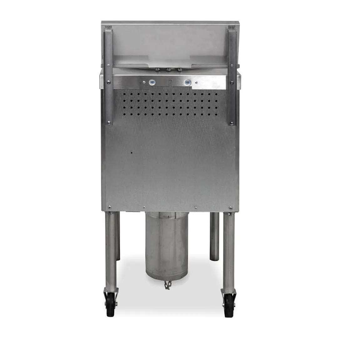 Winston OF59C 20" Floor Model Electric Full Pot Fryer w/ 75 Lbs, Clamshell Basket, Computer Controls