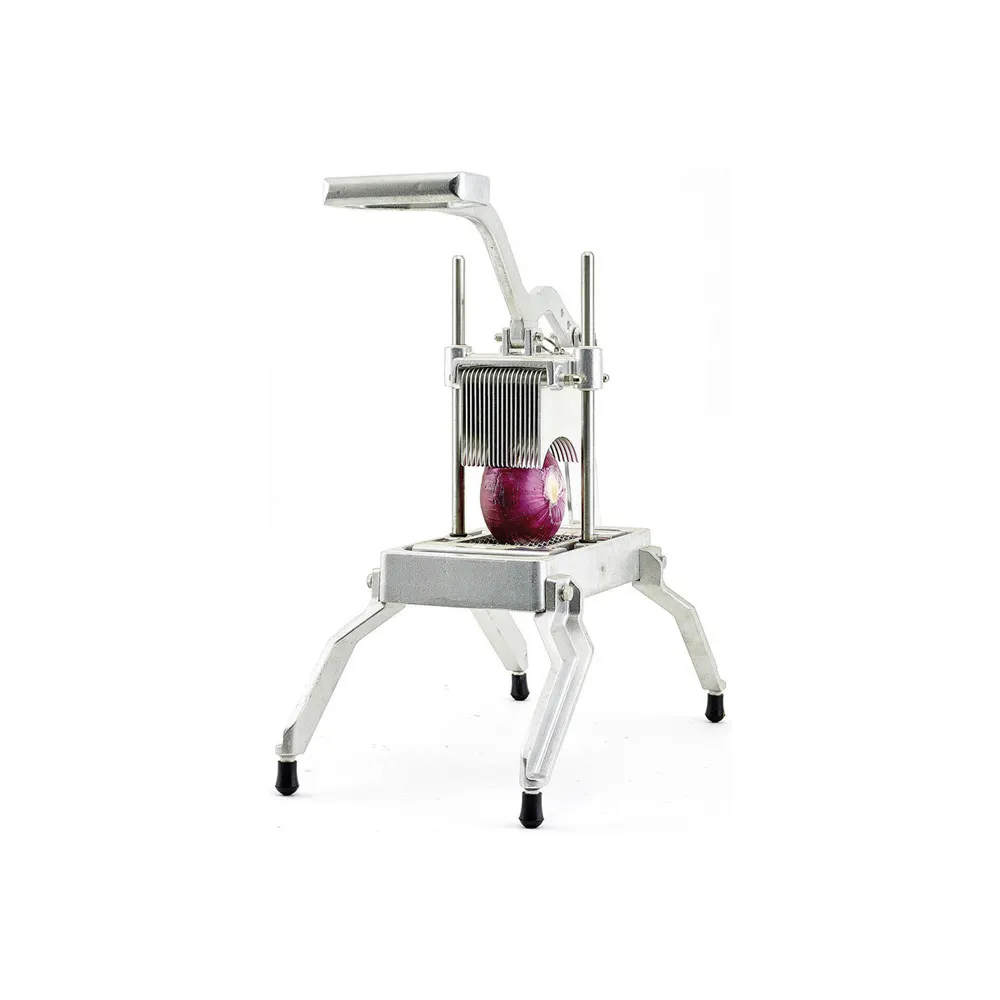 Winco OS-188 Kattex Manual Onion Slicer, 3/16" Stainless Steel Wire Blade, Aluminum Lever, Non‑Skid Feet, Tool