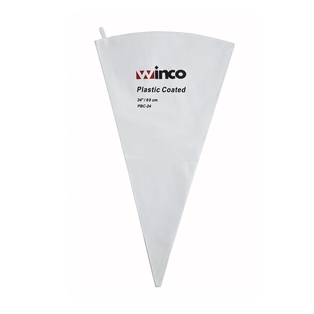 Winco PBC-24 24" Plastic Lined Canvas Pastry Bag - Cotton Outside