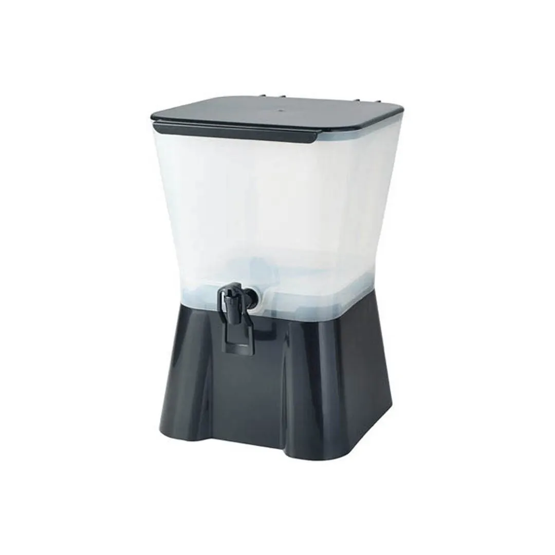 Winco PBD-3SK Plastic Square Beverage Dispenser, 3 Gallon