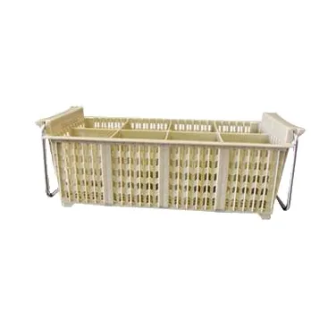 Winco PCB-8 8 Compartment Cutlery Dishwasher Basket w/ Handles - 17" x 8" x 6"H