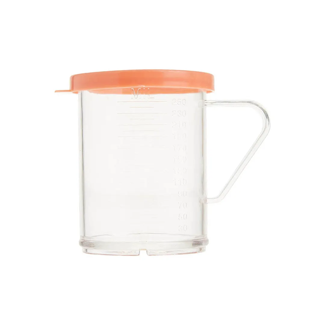 Winco PDG-10AC 10 oz. Plastic Dredge with 4 Color Snap-on Lids