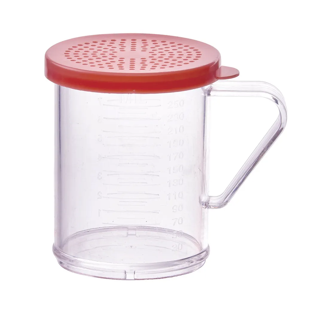 Winco PDG-10R Polycarbonate Shaker / Dredge with Handle