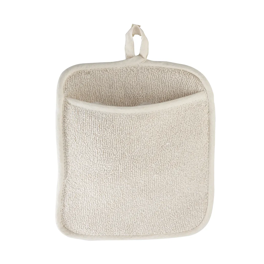 Winco PH-9W - Terry Pot Holder with Pocket, 8-1/2" x 9-1/2" White terrycloth - 1 Dozen