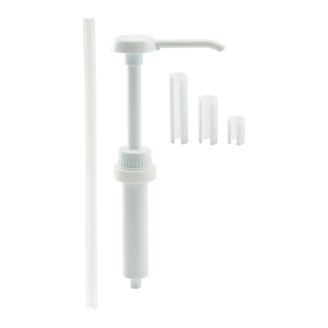 Winco PKT-1 Pump Dispenser for 1‑Gallon Jug, 17" Length, 1‑1/2" Cap, 1 oz Capacity, 38mm Lid - Set