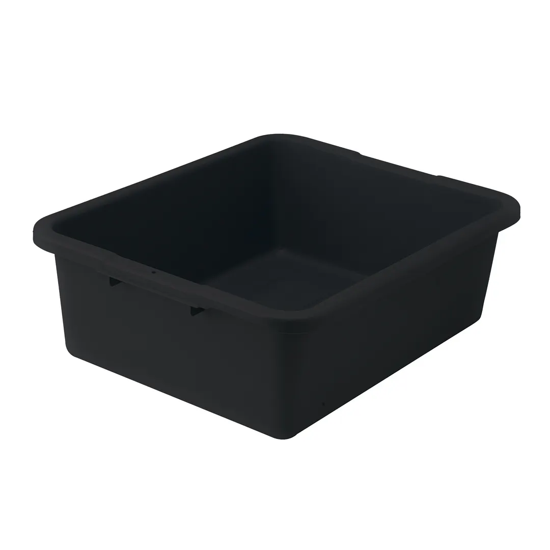 Winco PLW-7K Black Dish Box, 1-Compartment, Freezer Safe
