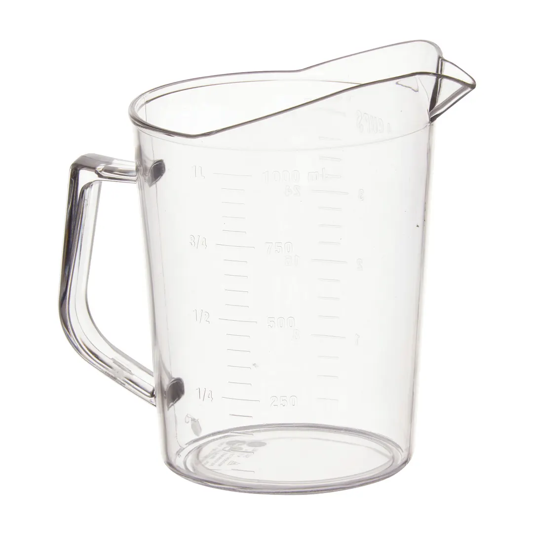 Winco PMU-100 Measuring Cup, 1 qt., with Raised Graduation Markings