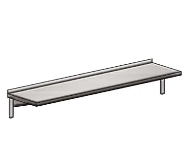 Winholt SCASS-2460-3-AU 3-Shelf Aluminum Cantilevered Add-On Shelving Unit - 24" x 60"