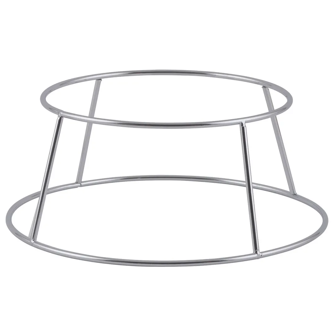 Winco SFR-4 4 3/8"H Chrome Plated Display Seafood Tray Rack Holder