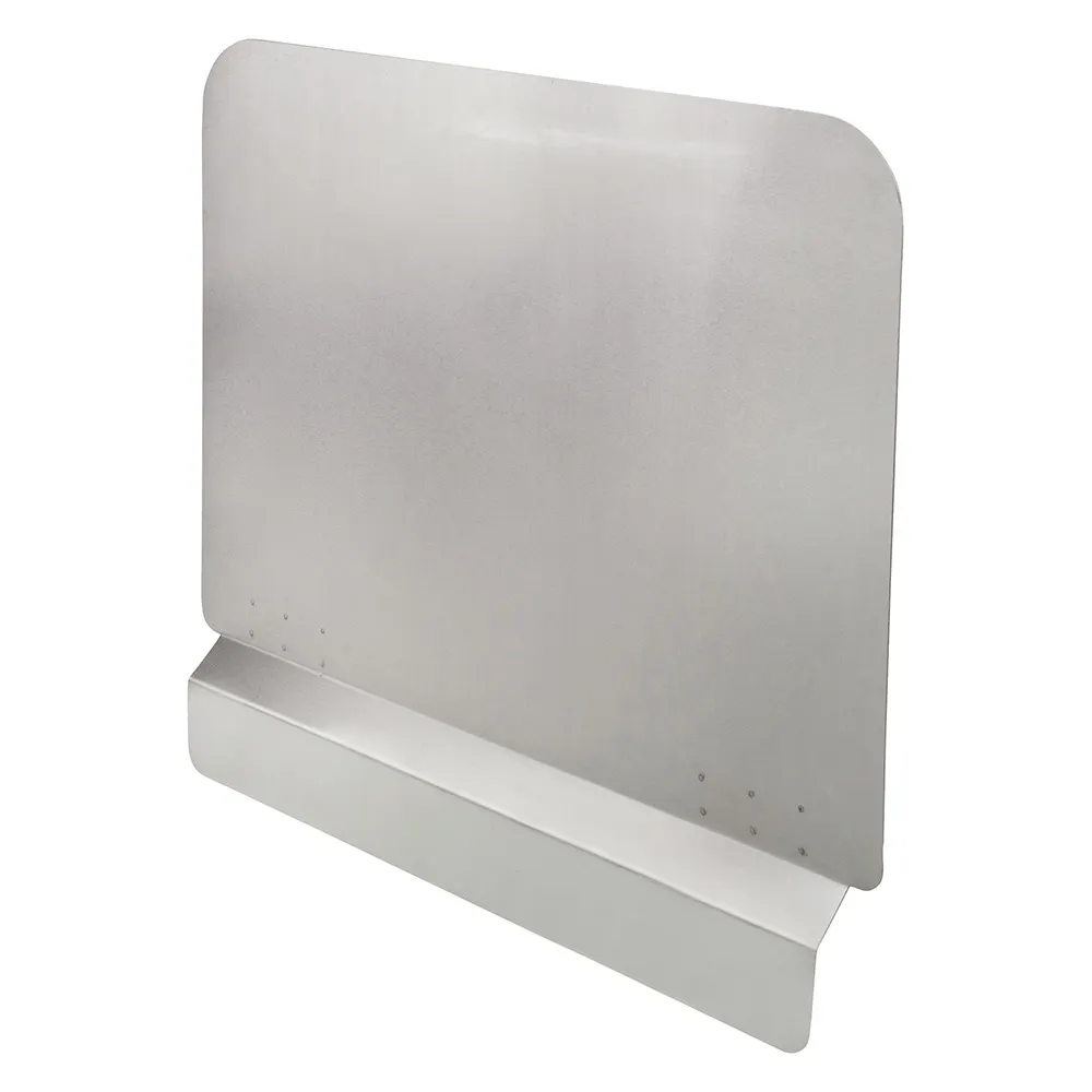 Winco SFSG-2018 Stainless Steel 20 1/2" x 18" x 1" Splash Guard for Fryers