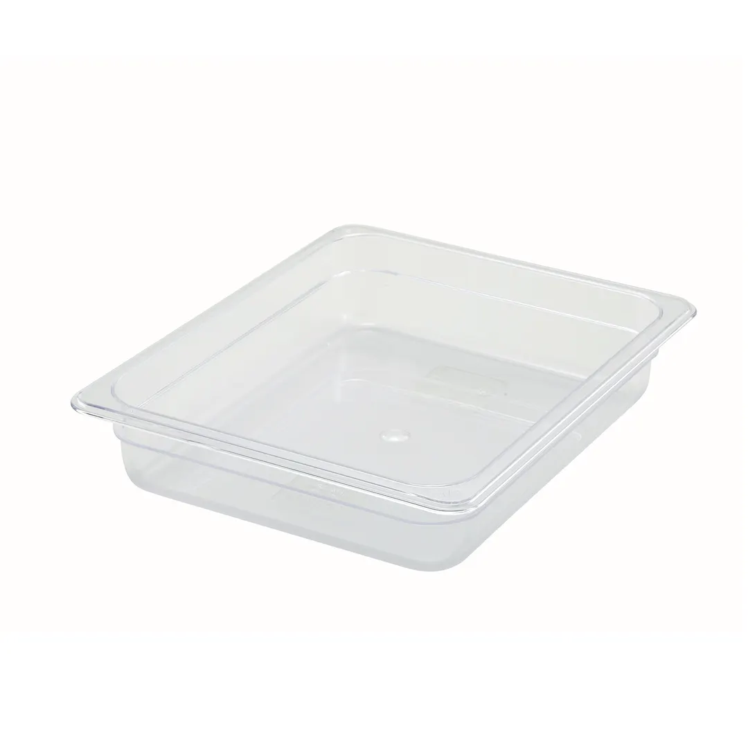 Winco SP7202 Poly-Ware 2 1/2" Deep 1/2 Size Polycarbonate Food Pan