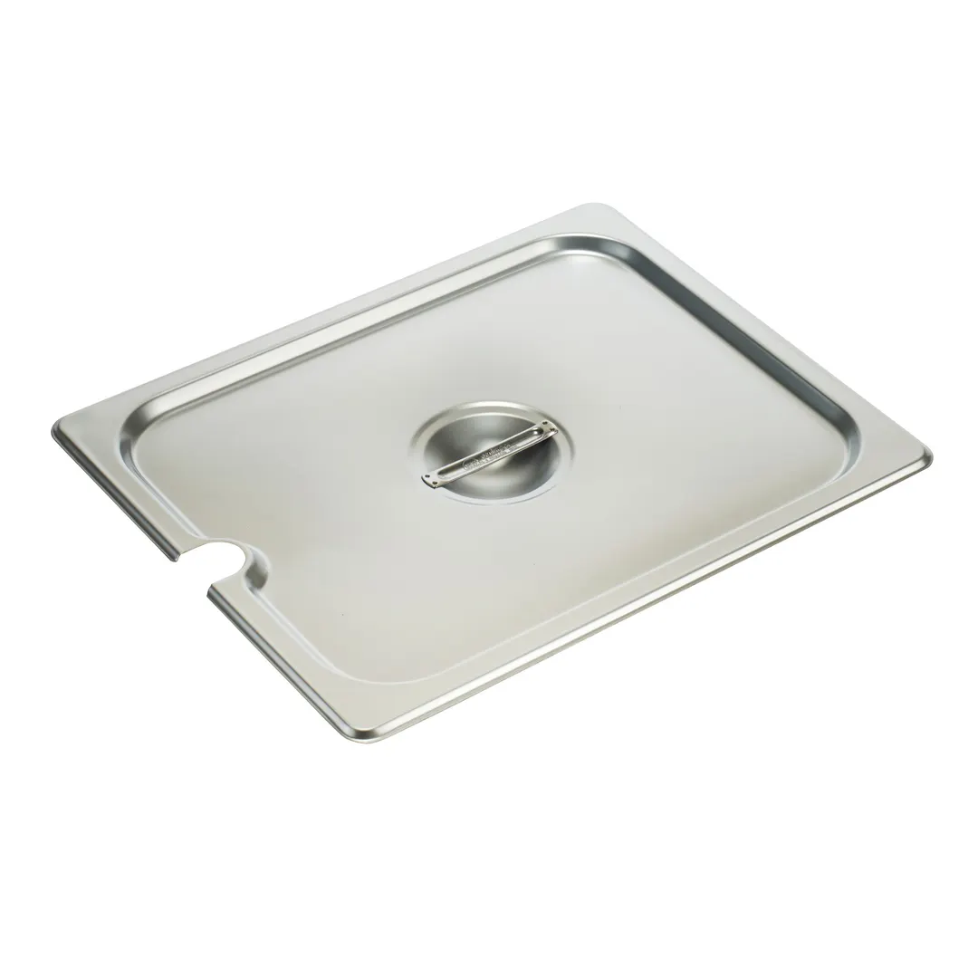 Winco SPCH Steam Table Pan Cover, 1/2 Size, Slotted, with Handle