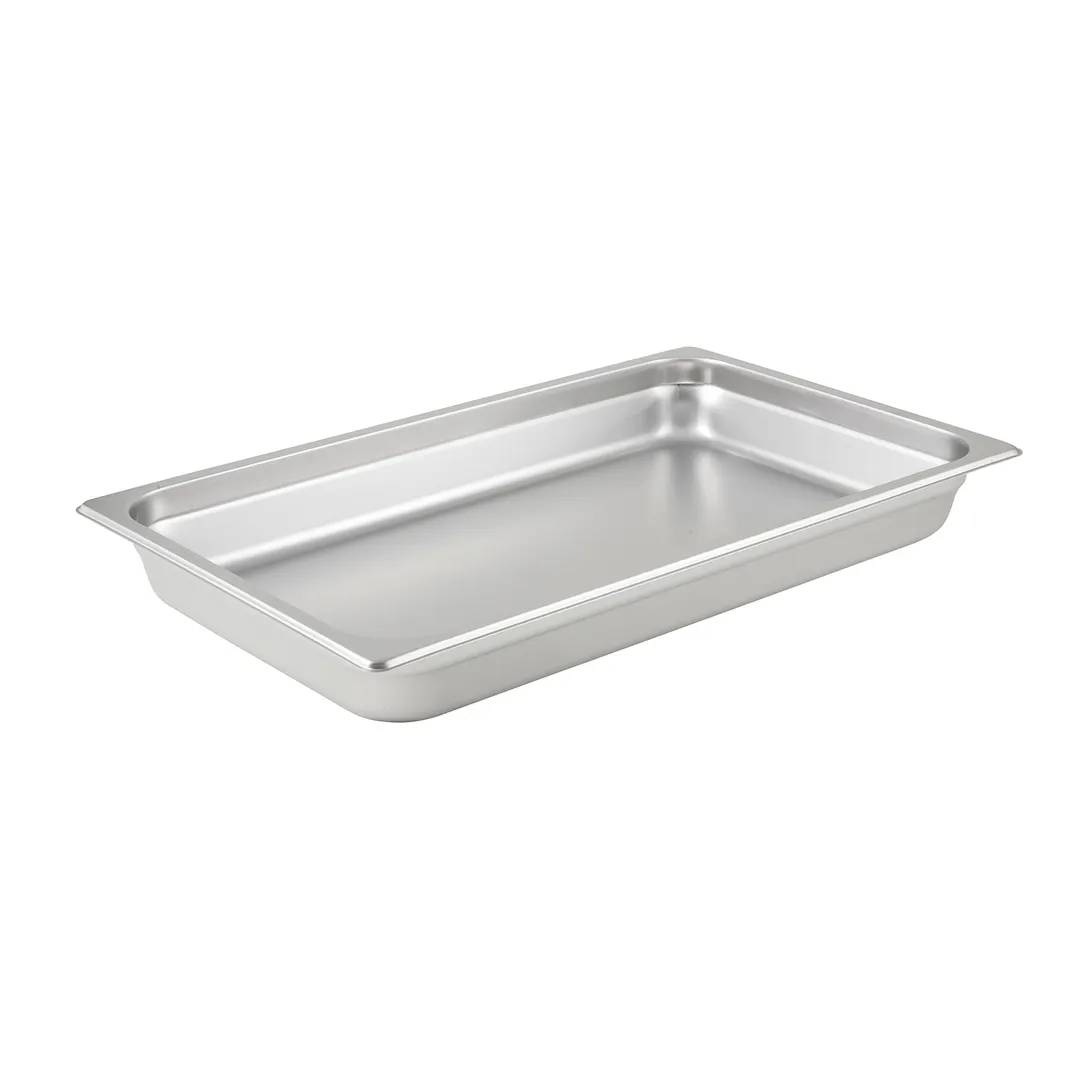 Winco SPJL-102 25 Gauge 2 1/2" Full Size Solid Anti-Jam Steam Table Pan