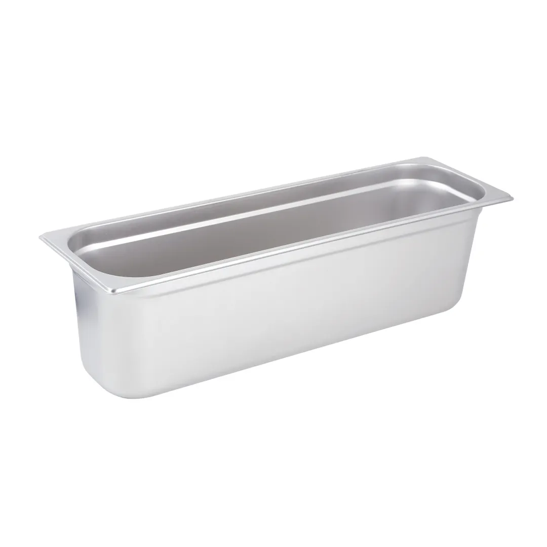Winco SPJL-6HL 6" Deep Stainless Steel Anti-Jam Half-Long Size Steam Table Pan 