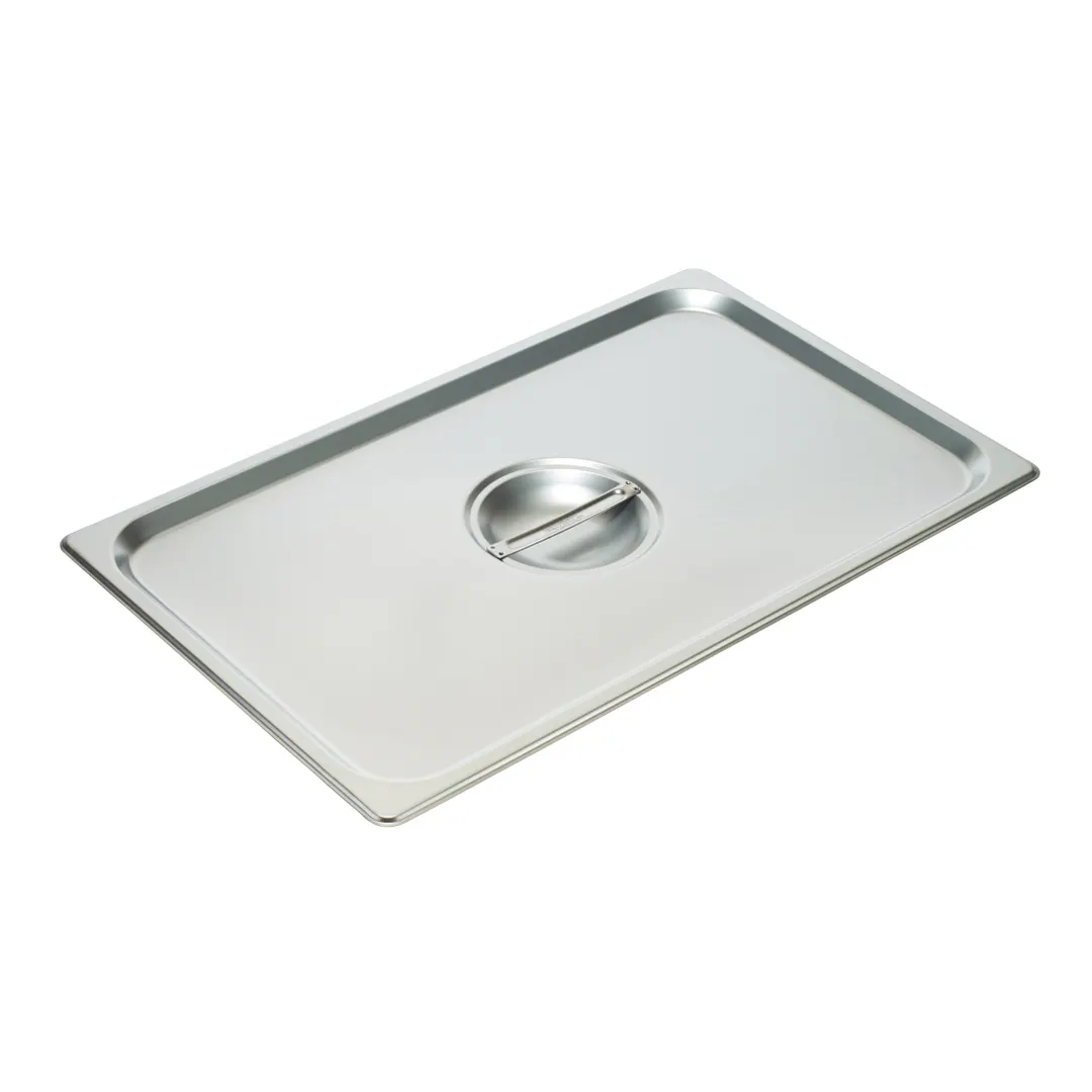 Winco SPSCF Steam Table Pan Cover, 1/1 size, solid, with Handle