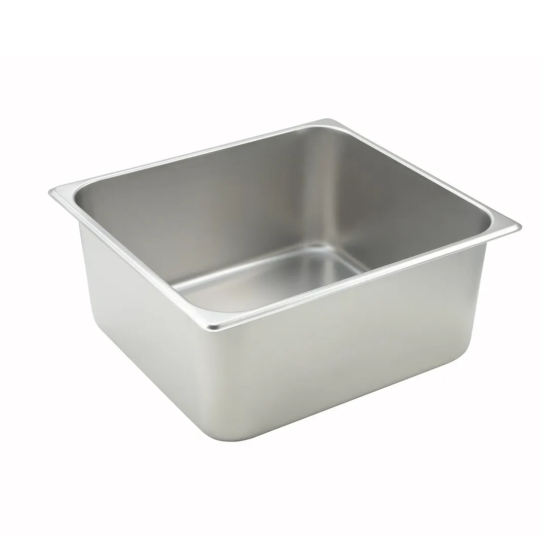 Winco SPTT6 25 Gauge 6" 2/3 Size NSF Solid Steam Table Pan