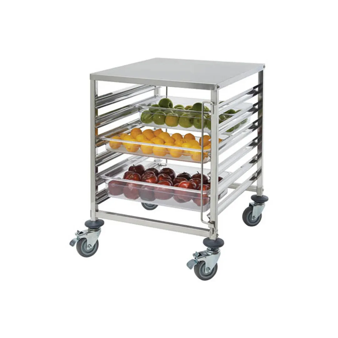 Winco SRK-12D 12 Pan Undercounter Stainless Steel Steam Table / Food Pan Rack