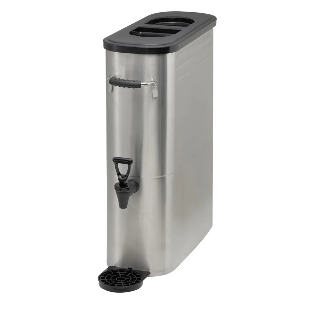 :Winco SSBD-5 Iced Tea Dispenser, 5 Gallon, 6-7/8"W x 18-7/8"D x 21-1/4"H, Welded Front Handle