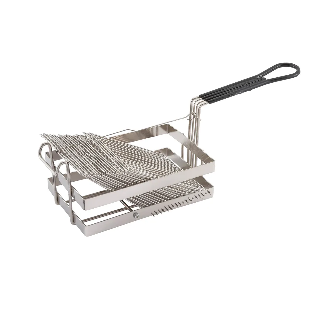 Winco TB-18 Nickel Plated 18 Leaves Tostada Basket