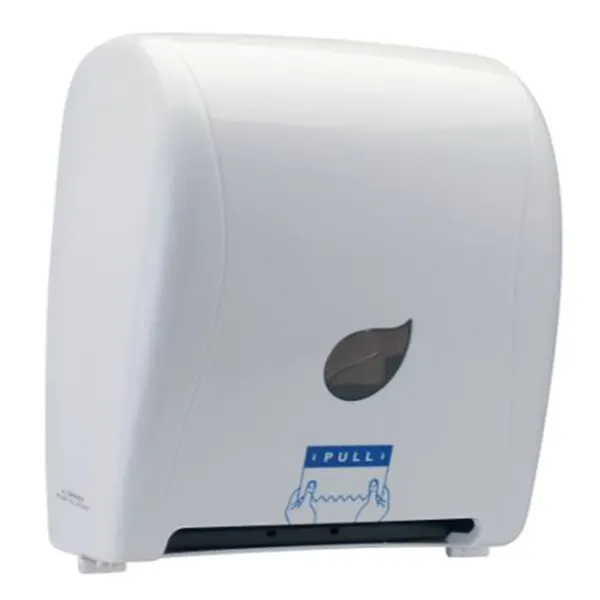 Winco TDAC-8W Pur-Clean™ Auto Cut Roll Towel Dispenser - Plastic, White