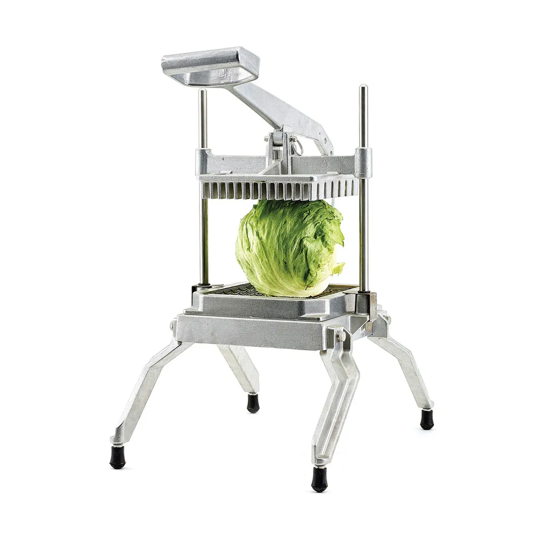 Winco TLC-1 Lettuce Cutter, 1" Square Diced, 49 Stainless Steel Blades, Aluminum Frame, 4 Rubber Feet, Grip