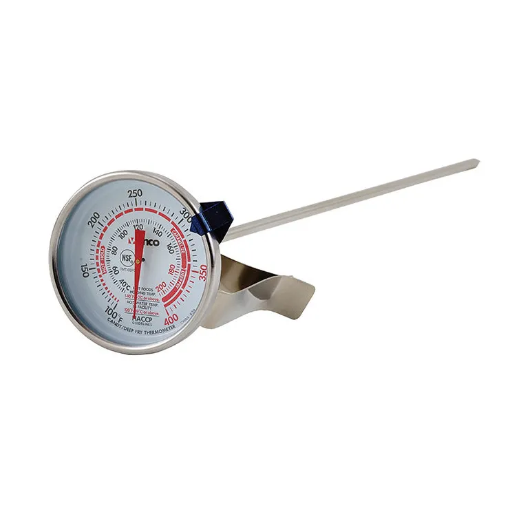 Winco TMT-CDF3 Candy/Deep Fry Thermometer, Temperature Range 100° To 400° F