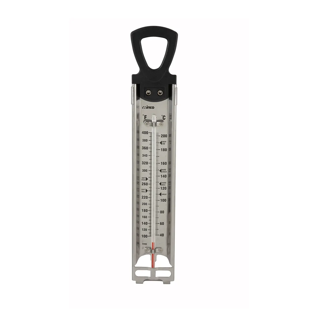 Winco TMT-CDF4 Candy/Deep Fry Thermometer, Temperature Range 100° To 400°F