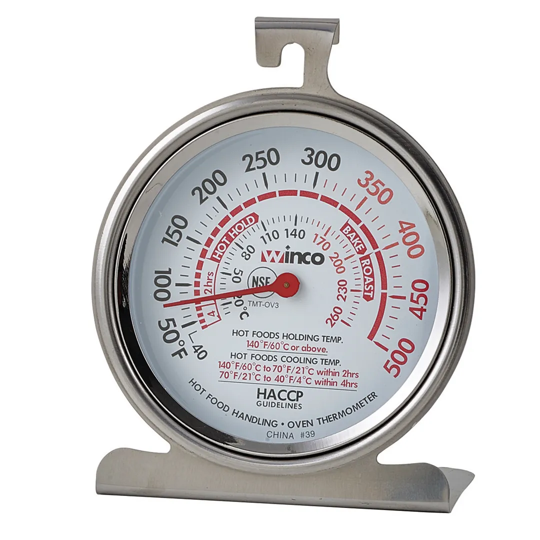 Winco TMT-OV3 3" Diameter Oven Thermometer (40° to 500° F)