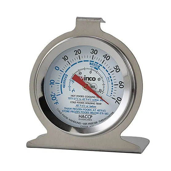 Winco TMT-RF2 Refrigerator/Freezer Thermometer, Temperature Range -20° To 70°F