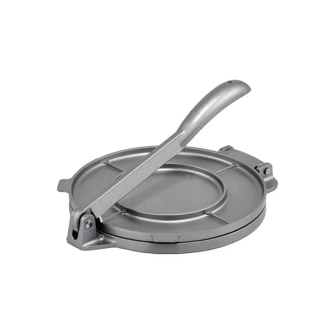 Winco TPC-8A 8" Round Manual Tortilla Press w/ Handle, Aluminum