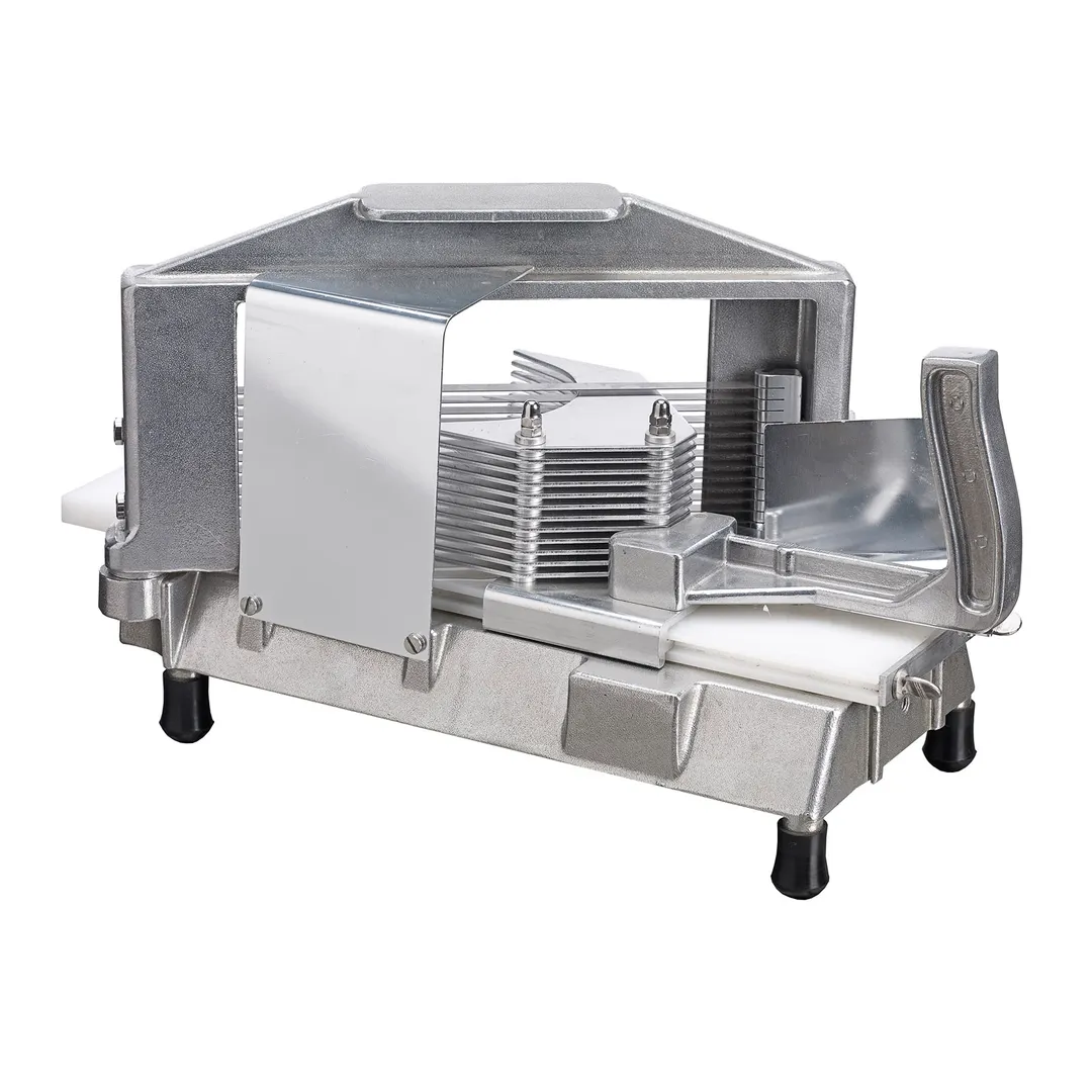 Winco TTS-188S - 3/16" Serrated Stainless Steel Tomato Slicer, Manual, Cast Aluminum Frame, Kattex, Commercial