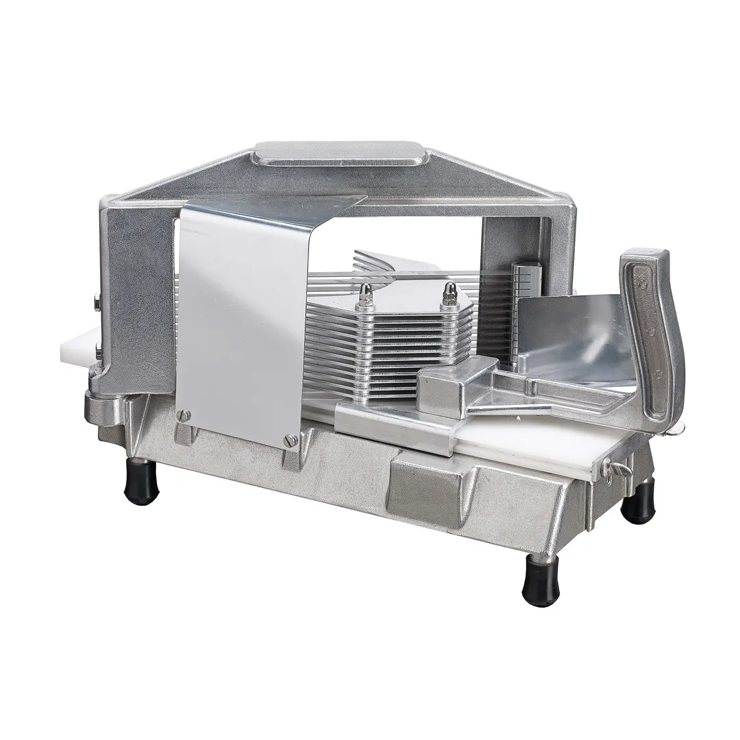 Winco TTS-250 - Manual 1/4" Tomato Slicer, Cast Aluminum Frame, Straight Stainless Steel Blade