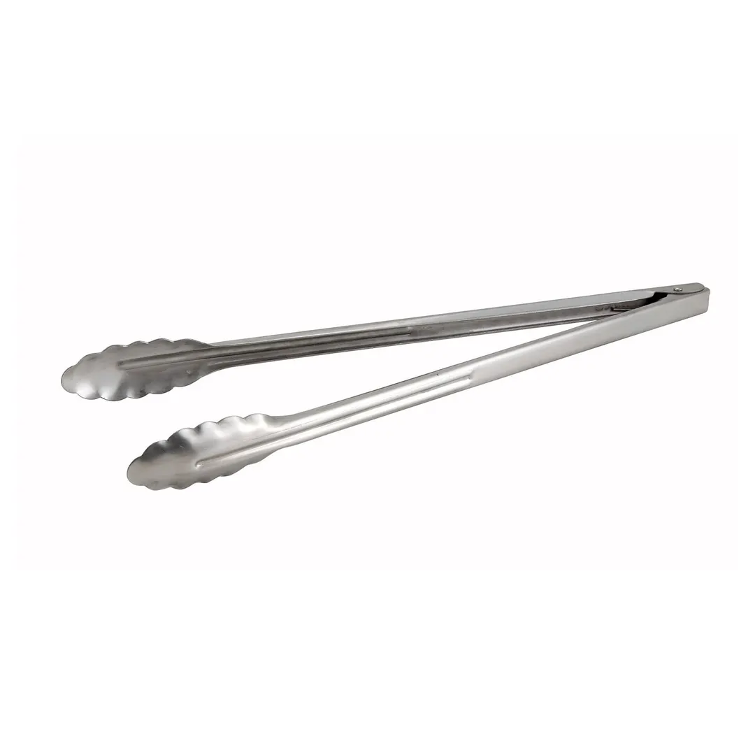 Winco UT-16HT 16" Stainless Steel Extra Heavy Weight Utility Tongs