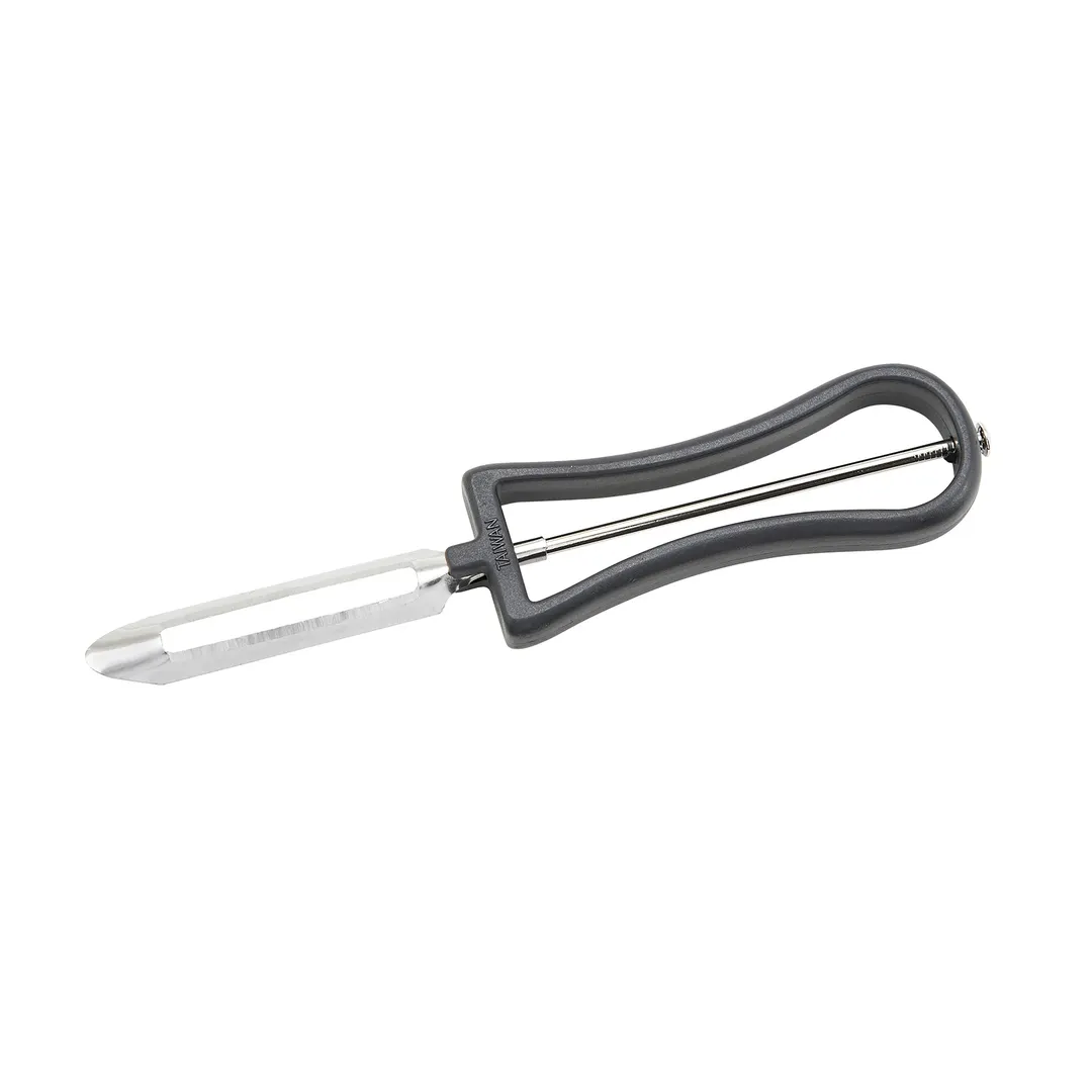 Winco VP-2 6-Inch Carded Vegetable Peeler with Plastic Handle, Smooth Edge - 1 Dozen