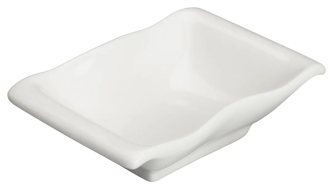 Winco WDP021-107 Mescalore White Rectangular Porcelain Dish, General, 5-1/4" x 3-7/8", 4 oz - 36/Case