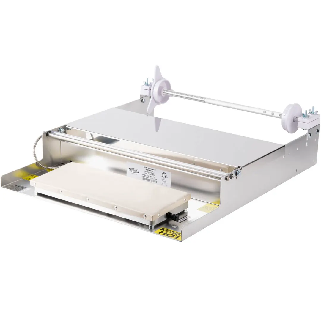 Winholt WHSS-1 Countertop Film Wrapping Dispenser, 6"x15" Teflon Hot Plate, Aluminum & Stainless Steel, 115V, 8A