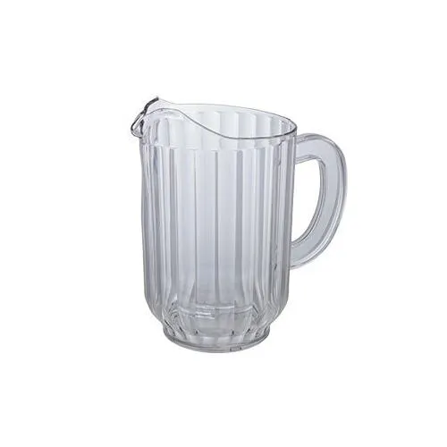 Winco WPC-60 60 oz. Clear Polycarbonate Water Pitcher with Handle