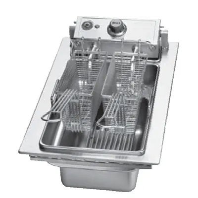Wells F-556 Full Pot Drop-In Electric Full-Pot Fryer w/ 15-lb Capacity, 2 Half-Size Baskets