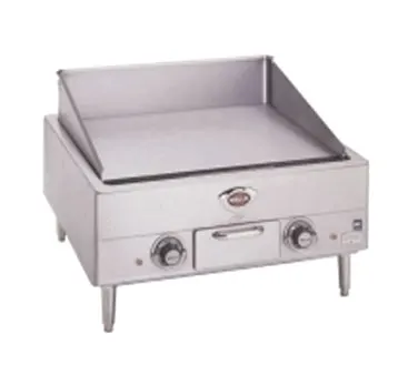 Wells G-13 24" Countertop Electric Griddle with 22.5" x 18" Steel Surface, Thermostatic Controls